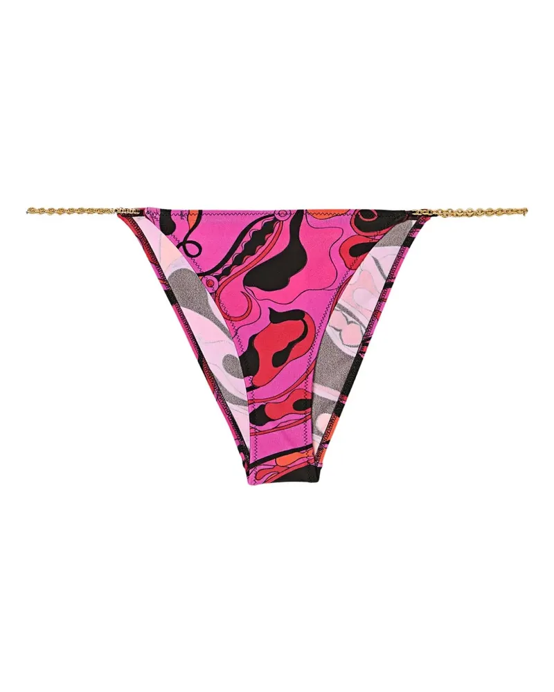 Emilio Pucci Bikini-Hose mit Orchideenmuster - Rosa Rosa