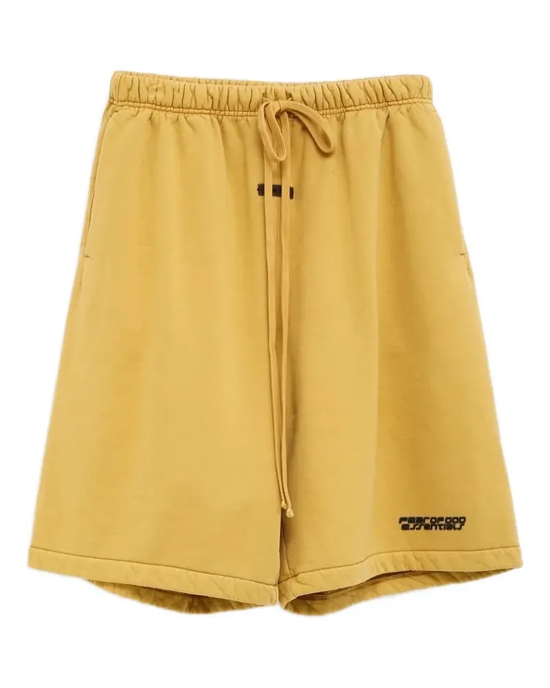 Fear of God Relaxed drawstring track shorts - Gelb Gelb