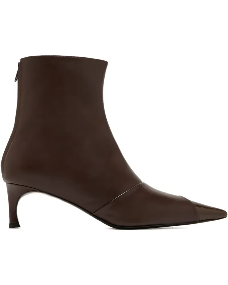 ROTATE Birger Christensen pointed-toe heeled boots - Braun Braun