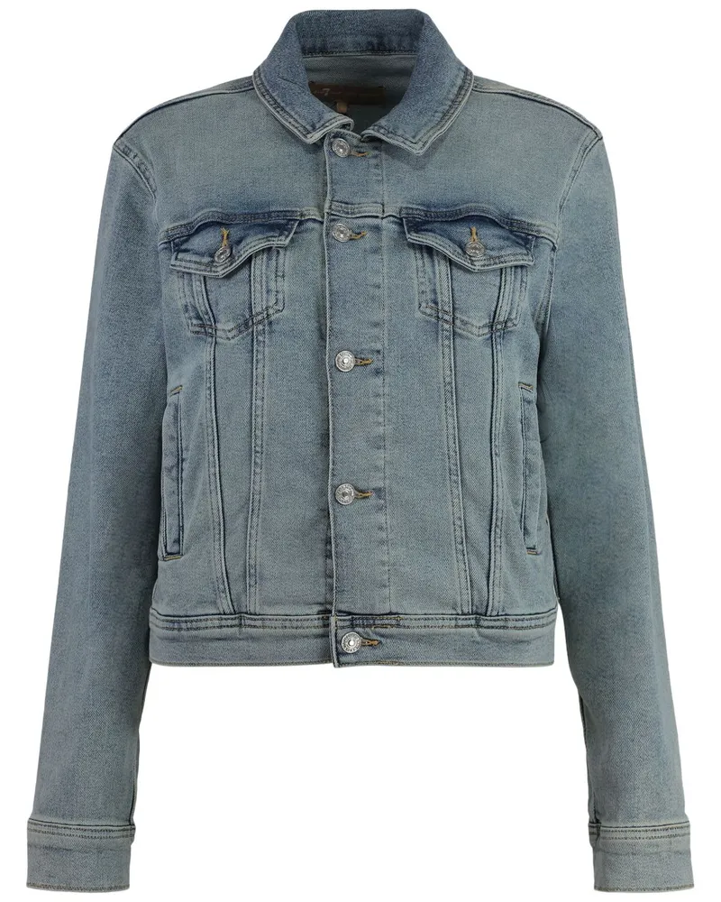 7 for all mankind Klassische Jeansjacke - Blau Blau