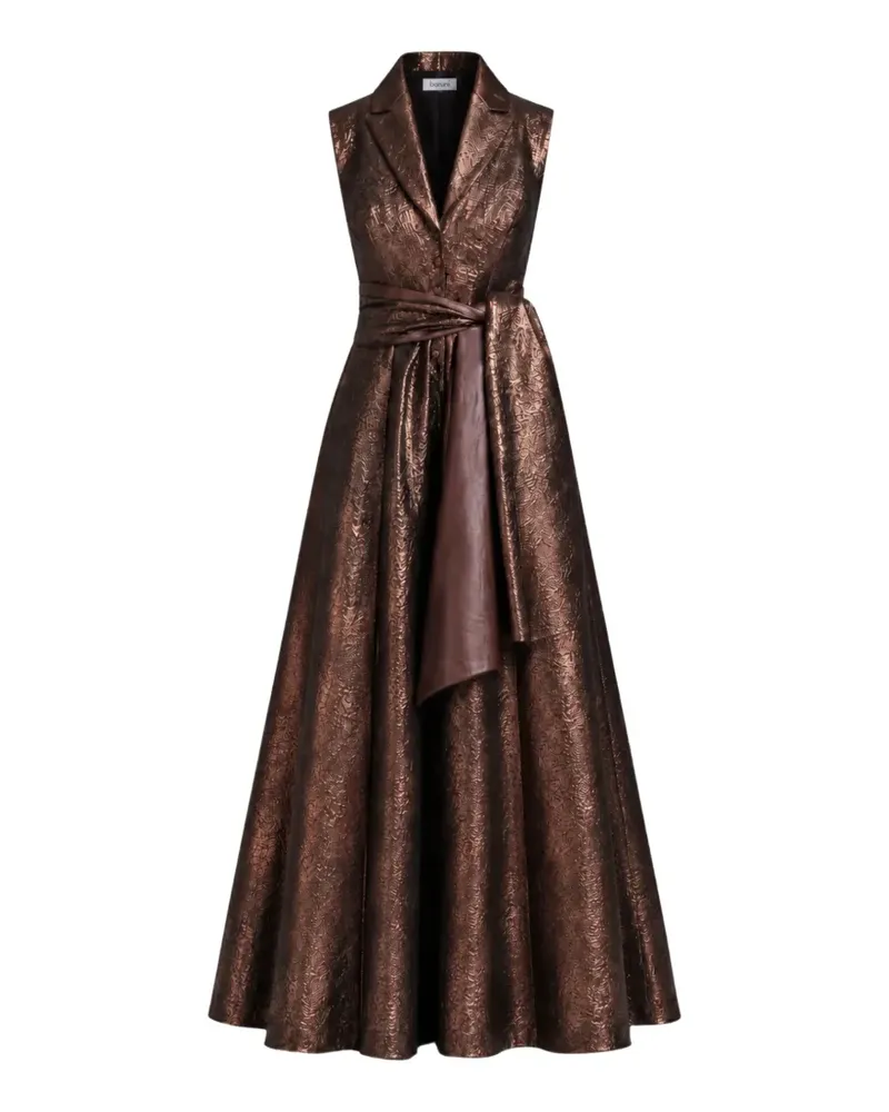 Baruni Victoria jacquard-weave sleeveless maxi dress - Braun Braun