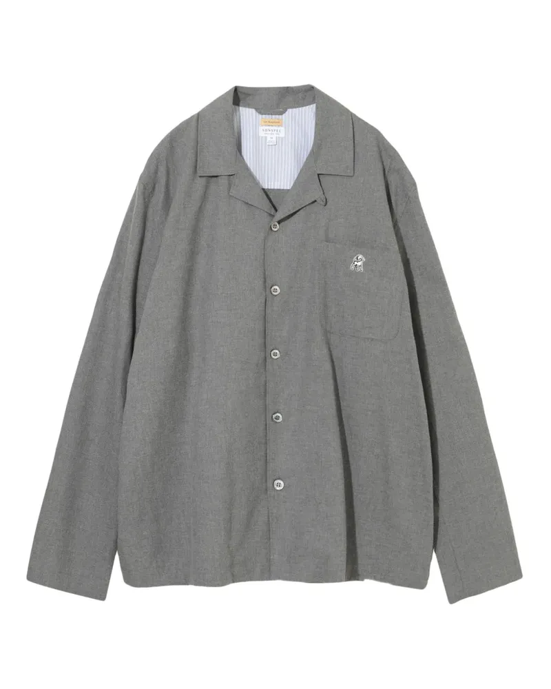 Undercover Hemd mit Brusttasche - Grau Grau