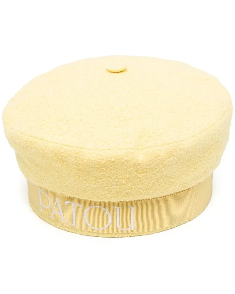 Patou Hut mit Logo-Stickerei Gelb