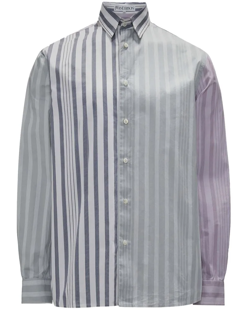 J.W.Anderson Gestreiftes Hemd - Grau Grau