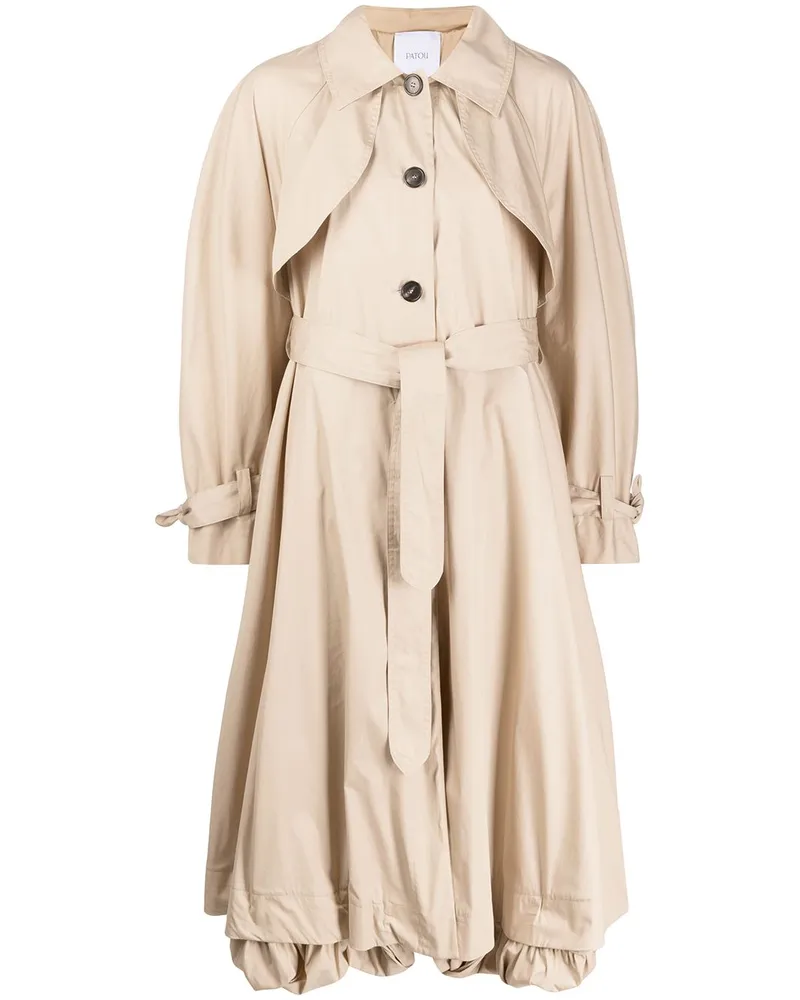 Patou Ausgestellter Trenchcoat Nude