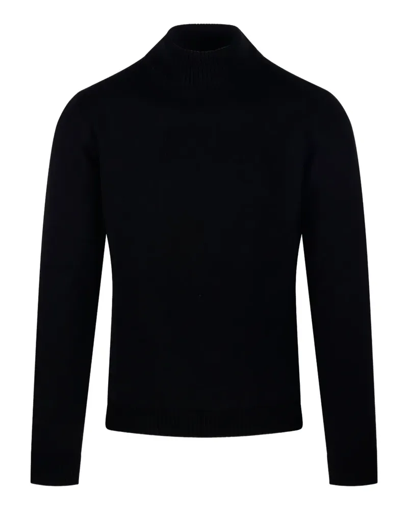Roberto Collina Pullover mit Stehkragen - Schwarz Schwarz