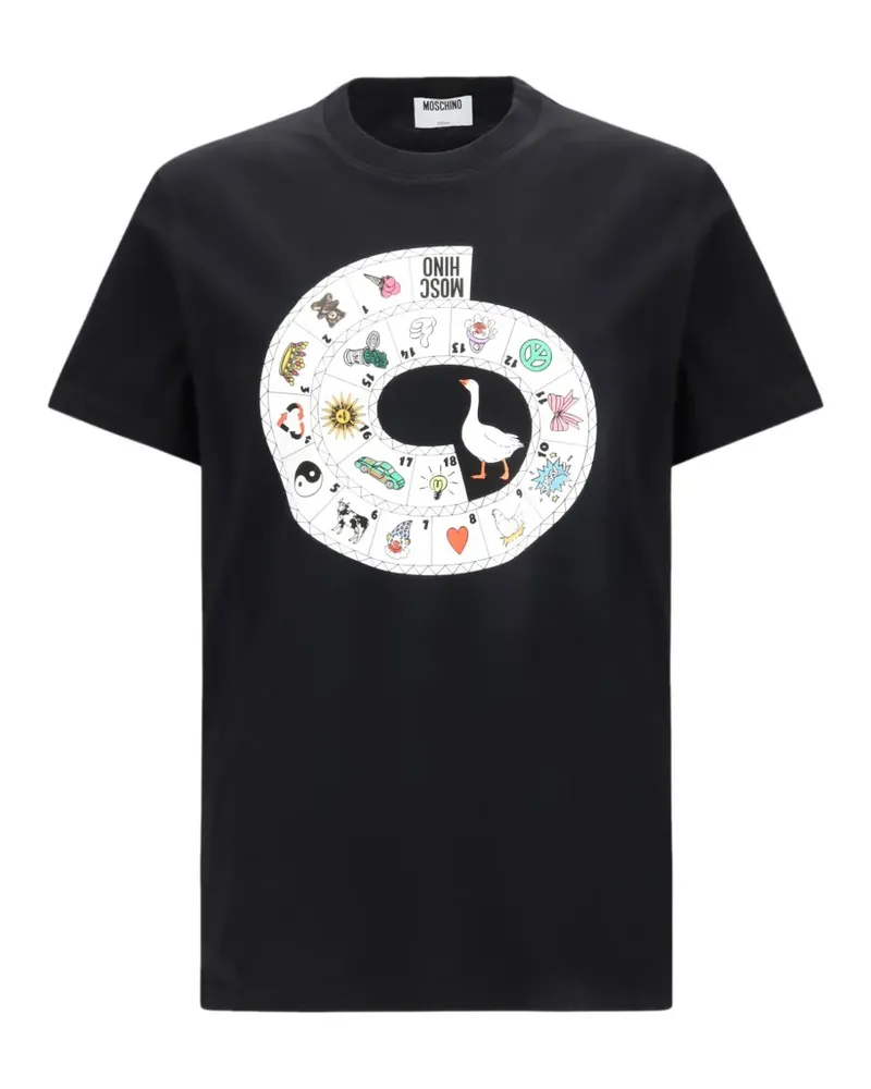Moschino graphic-print T-shirt - Schwarz Schwarz