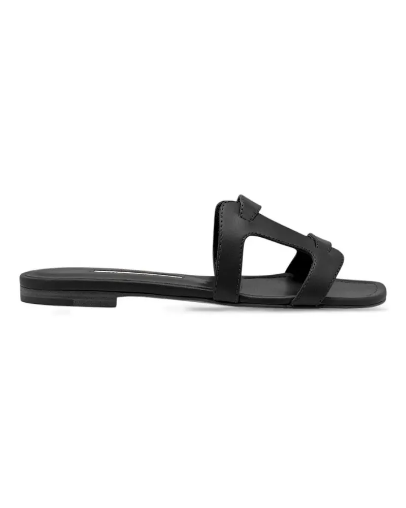Manolo Blahnik Grellanuflat cut-out sandals - Schwarz Schwarz