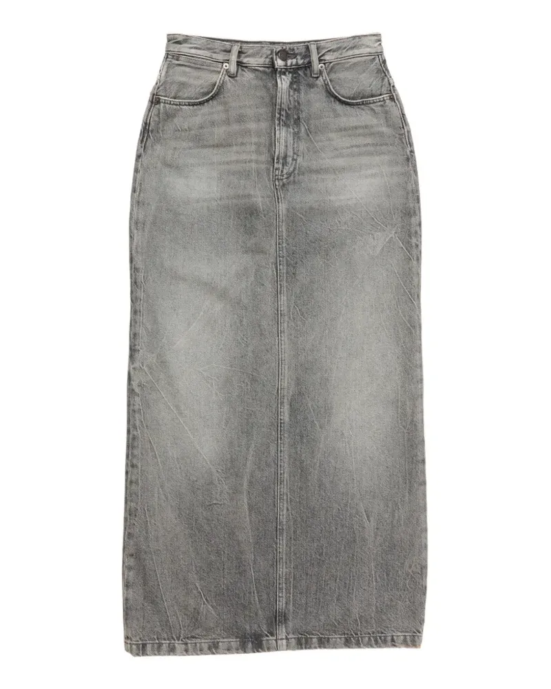 Acne Studios Langer Jeansrock - Grau Grau
