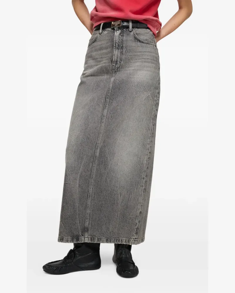 Acne Studios panelled midi skirt - Grau Grau