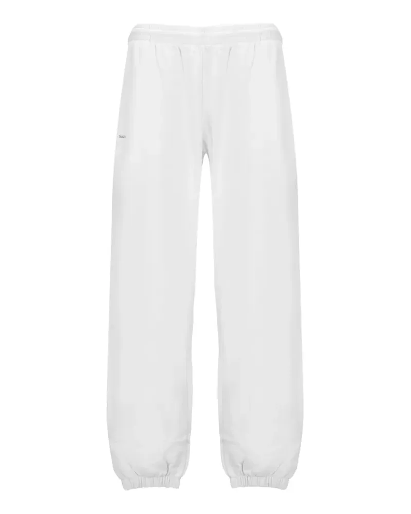 PANGAIA elasticated text-print track pants - Weiß Weiß