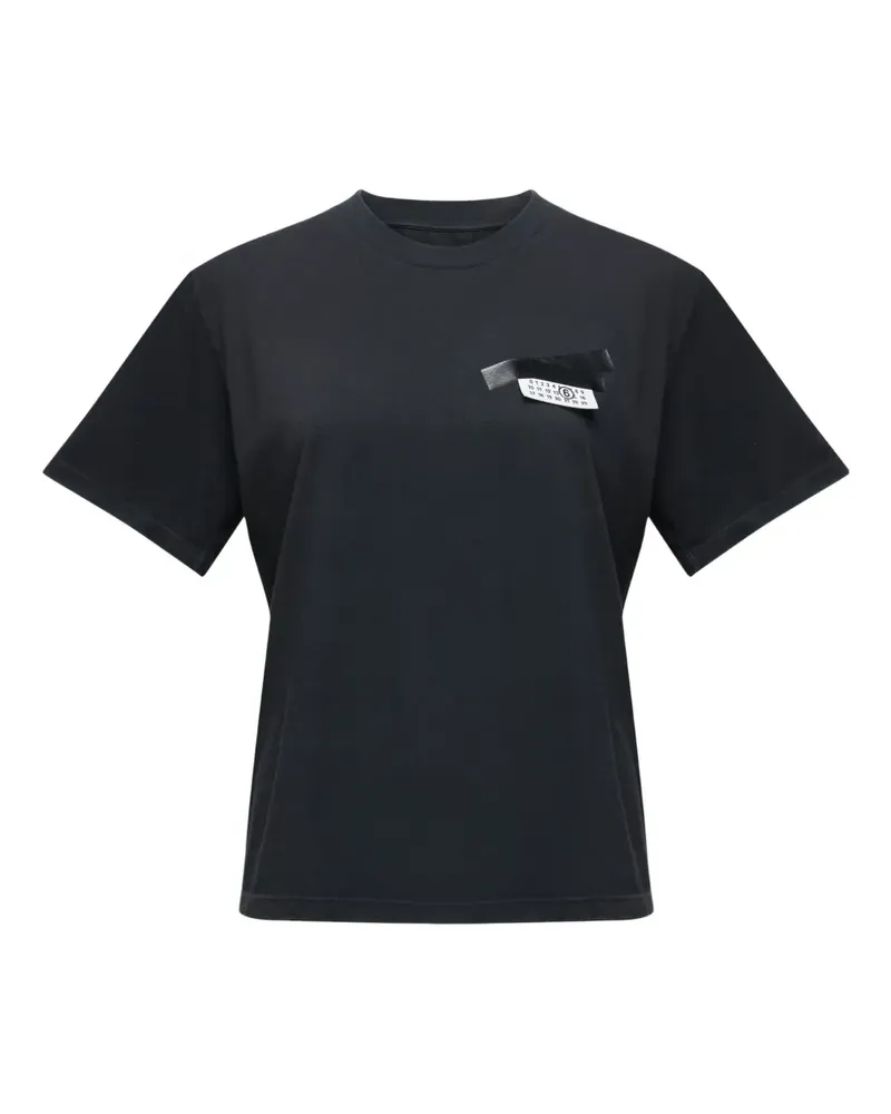 Maison Margiela T-Shirt mit Logo - Schwarz Schwarz
