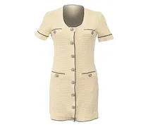 Minikleid mit Pailletten - Nude