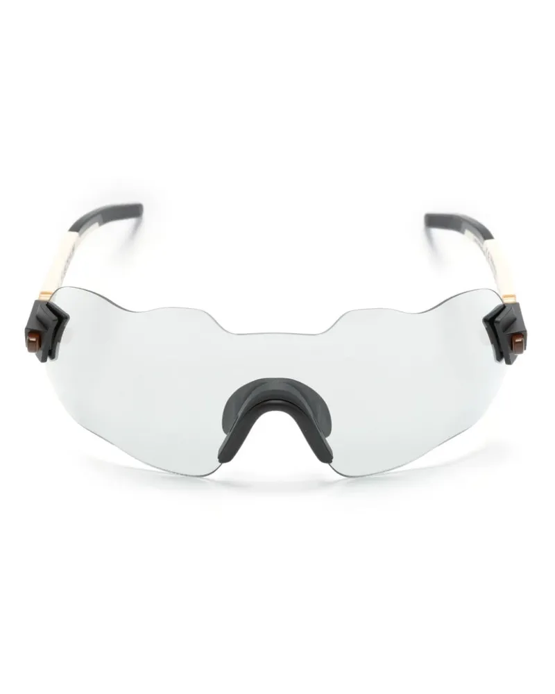 KUBORAUM E50 Sonnenbrille mit Oversized-Gestell - Nude Nude