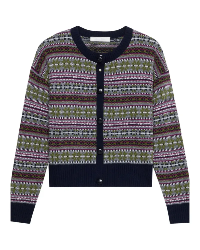 Brooks Brothers Fair Isle lambswool cardigan - Grau Grau