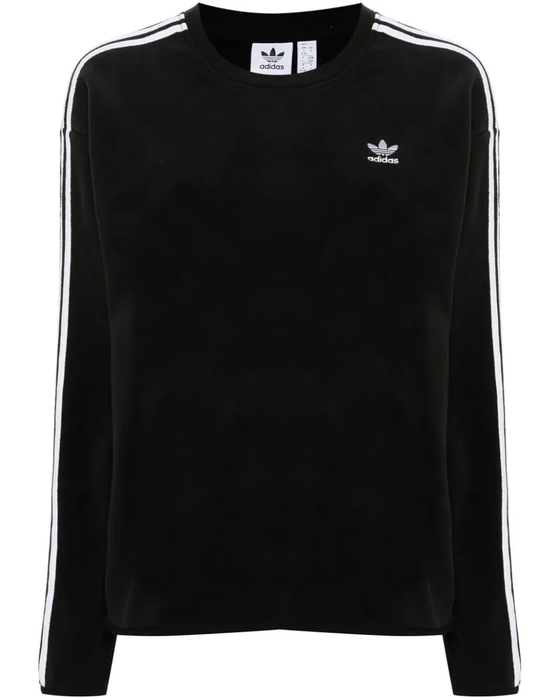 adidas Sweatshirt mit Streifen Schwarz