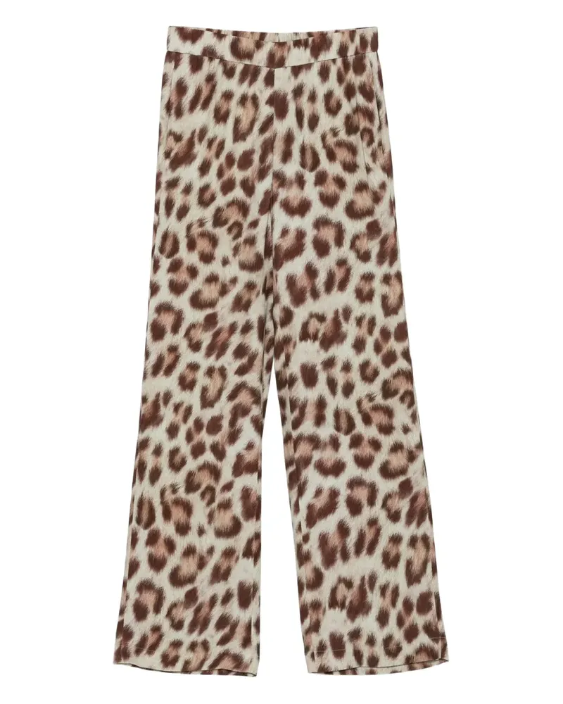 Luisa Cerano Hose mit Leoparden-Print - Braun Braun