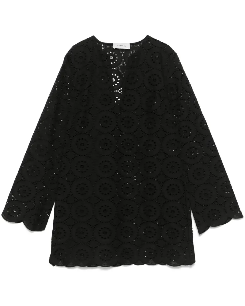 Matteau Minikleid mit Lochstickerei - Schwarz Schwarz