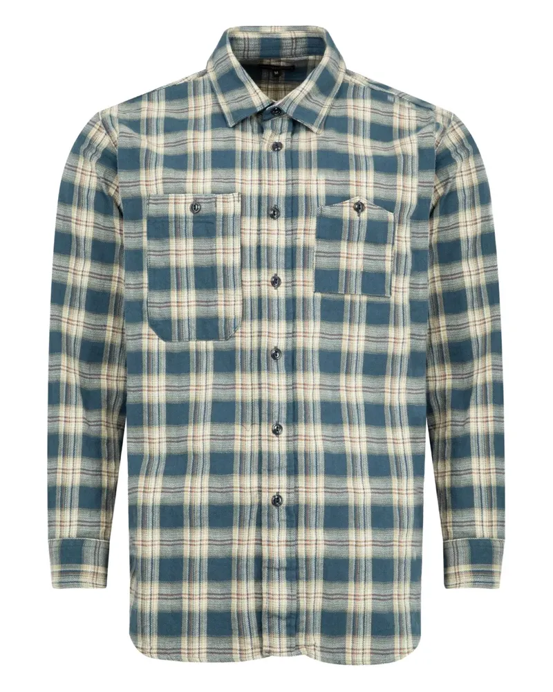 Engineered Garments Kariertes Work Hemd - Blau Blau