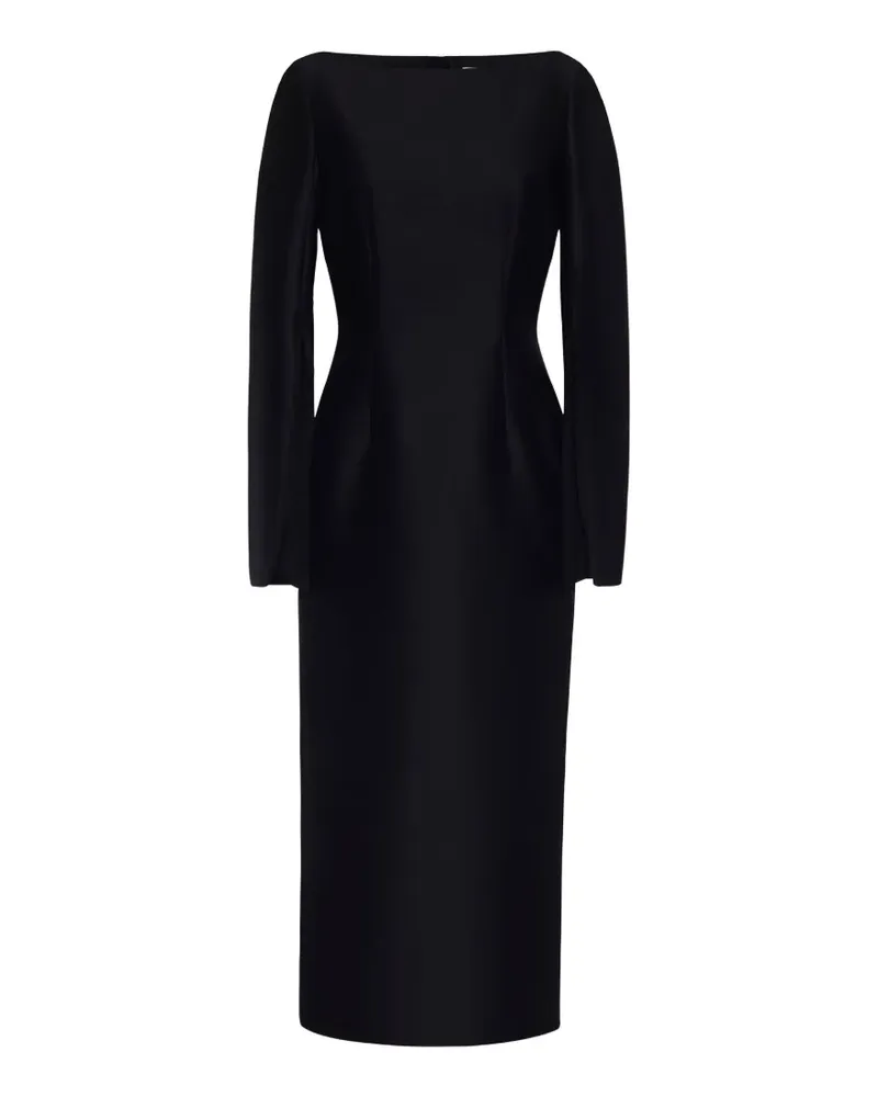 Adam Lippes Talitha long-sleeve midi dress - Schwarz Schwarz