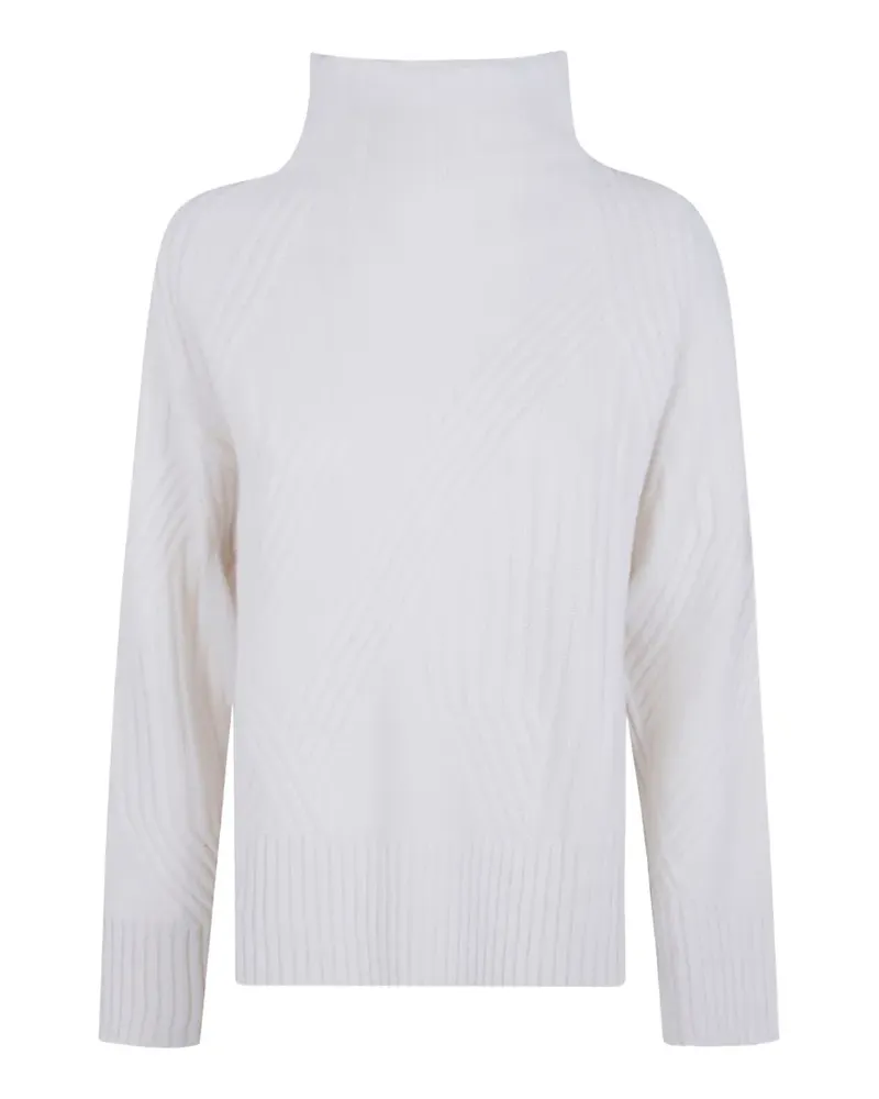 Joseph Gerippter Strickpullover - Weiß Weiß
