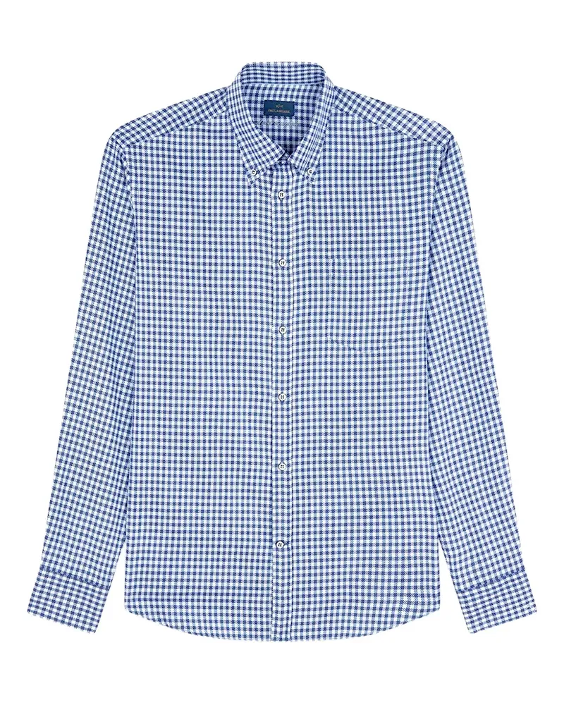 Paul & Shark gingham cotton shirt - Blau Blau