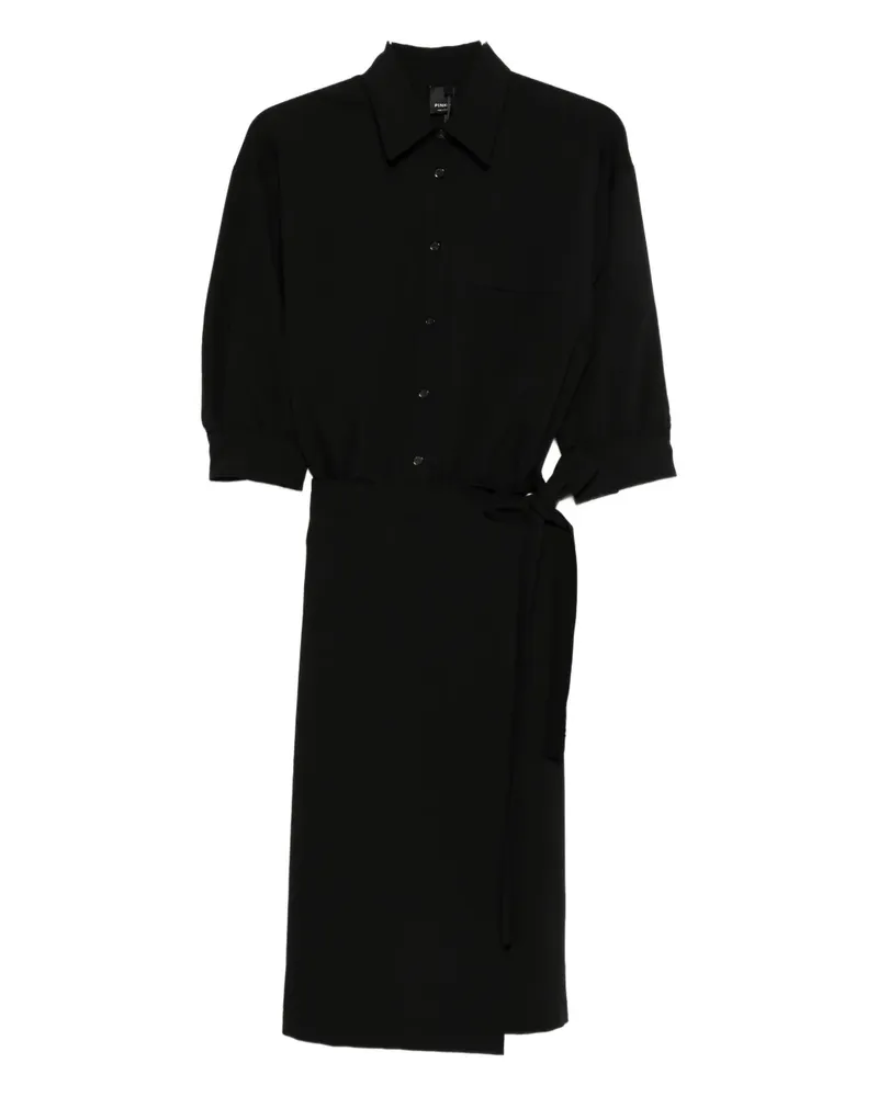 Pinko Ariane midi dress - Schwarz Schwarz