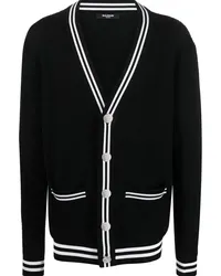 Balmain Cardigan mit V-Ausschnitt Schwarz