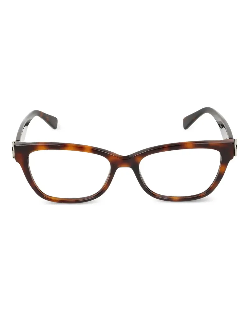 Longchamp Brille mit eckigem Gestell - Braun Braun