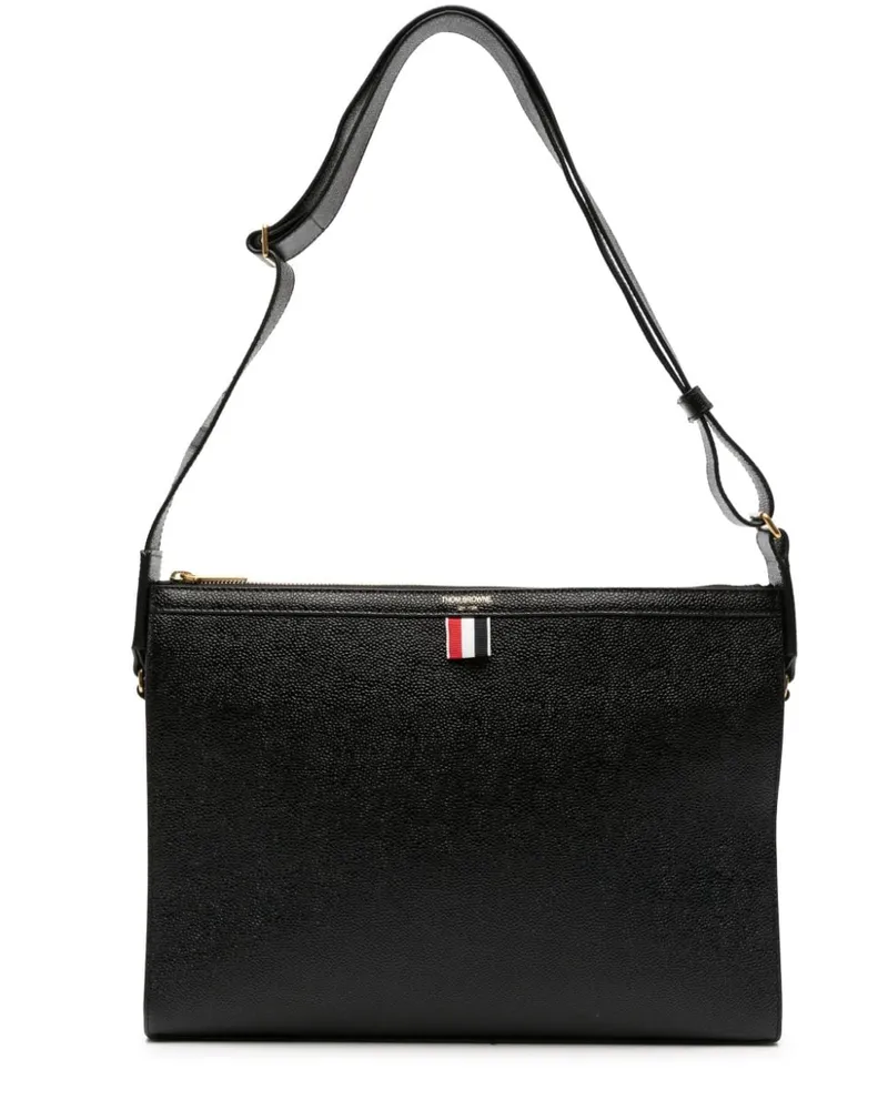 Thom Browne 4-Bar Schultertasche - Schwarz Schwarz
