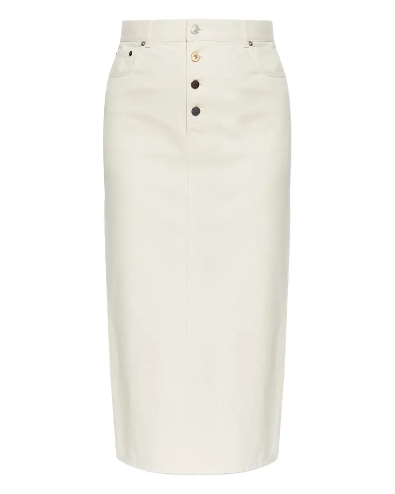 Moschino Jeansrock mit Knopfverschluss - Nude Nude
