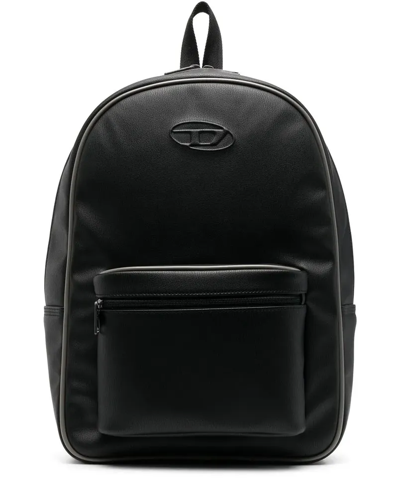 Diesel Rucksack mit Logo-Prägung - Schwarz Schwarz