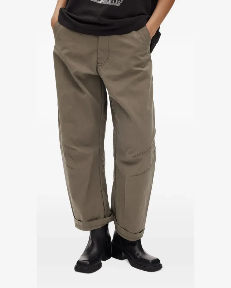 Rabens Saloner October panelled wide-leg trousers - Nude Nude