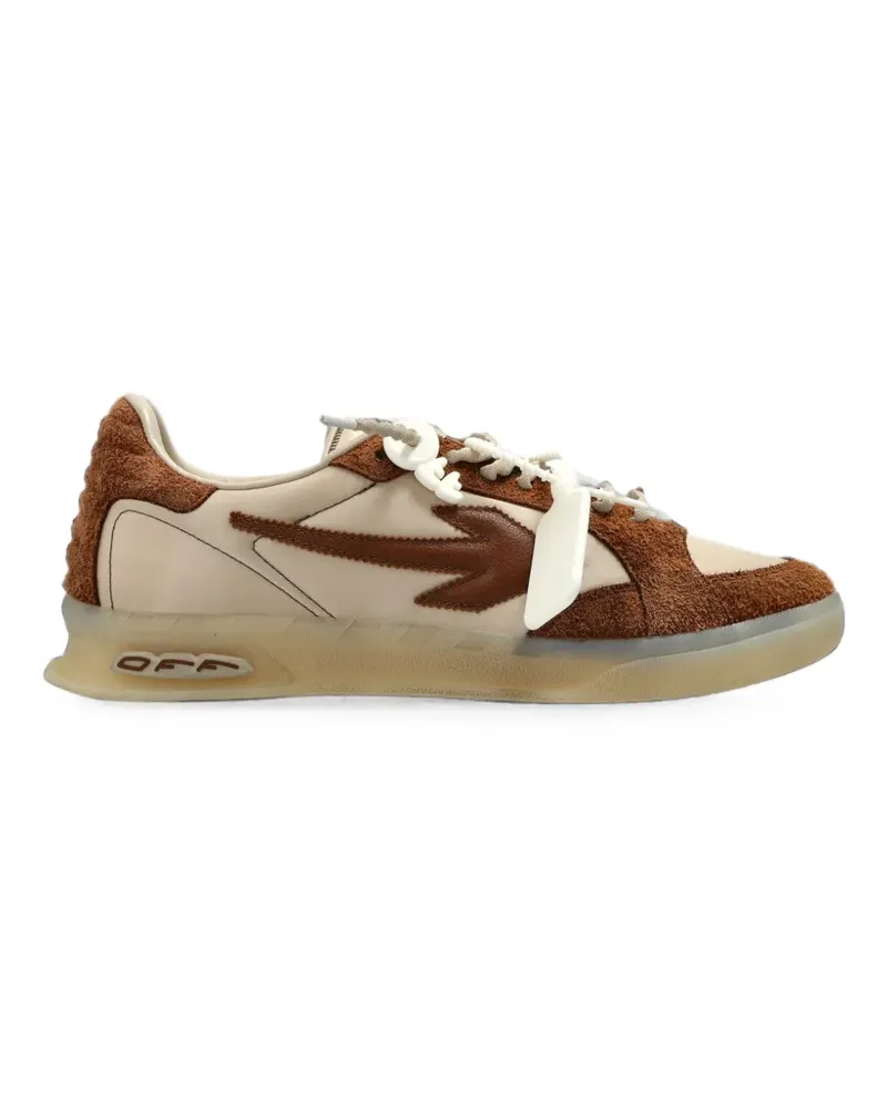 OFF-WHITE Out of Office Sneakers mit Ledereinsatz - Nude Nude