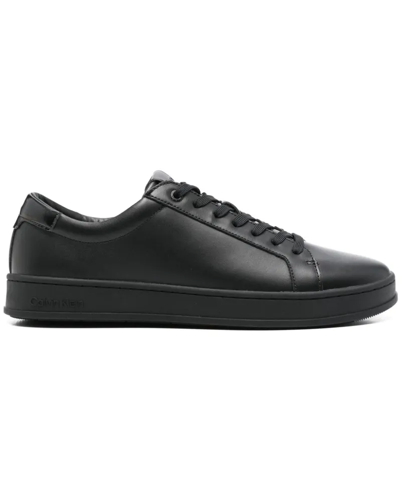 Calvin Klein Sneakers aus Leder - Schwarz Schwarz