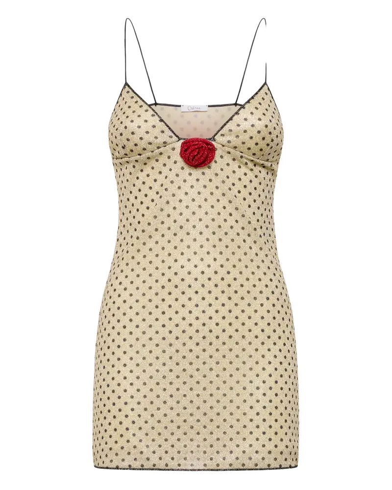 Oséree Lumière Rose Pois mini dress - Nude Nude