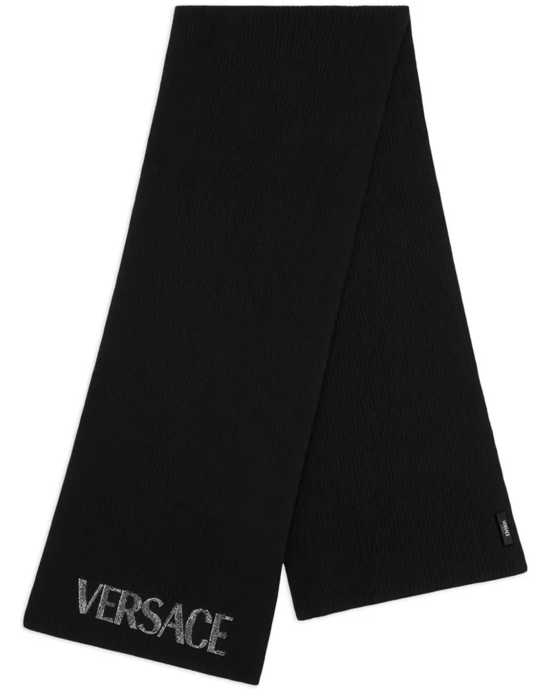 Versace Cielo Stellato Schal - Schwarz Schwarz