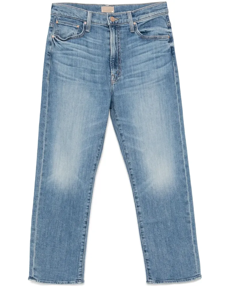 Mother The Ditcher Cropped-Jeans - Blau Blau