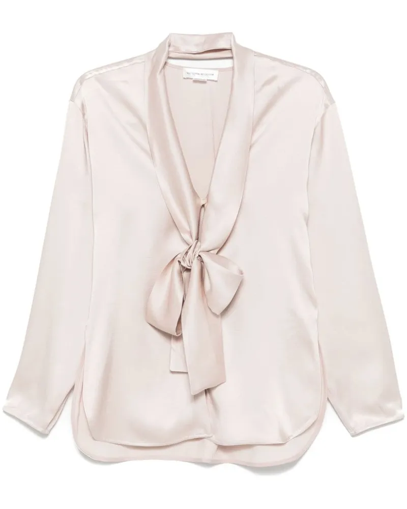 Victoria Beckham Schal-Hemd mit V-Ausschnitt - Rosa Rosa