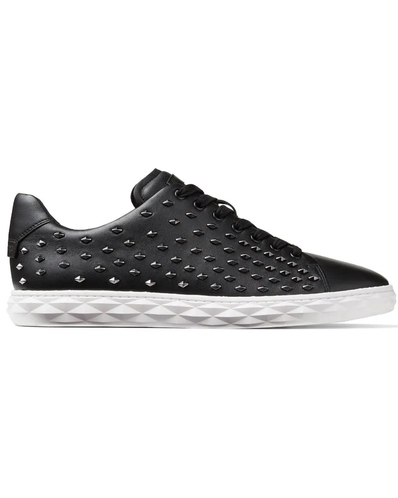 Jimmy Choo Diamond Light Sneakers mit Nieten - Schwarz Schwarz