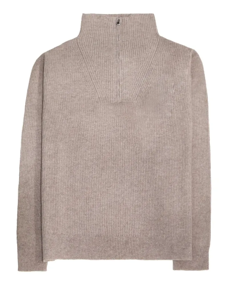 PAURA Helsinki half-zip sweater - Nude Nude