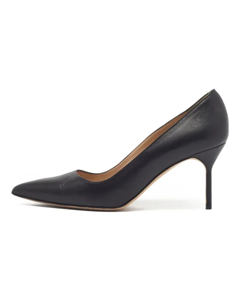 Manolo Blahnik BB Pumps mit spitzer Kappe - Schwarz Schwarz