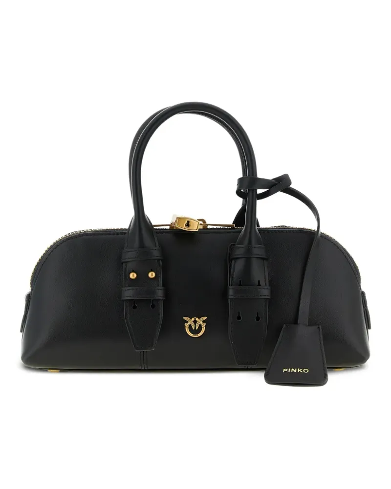 Pinko Kleine Escape Love Birds Schultertasche - Schwarz Schwarz