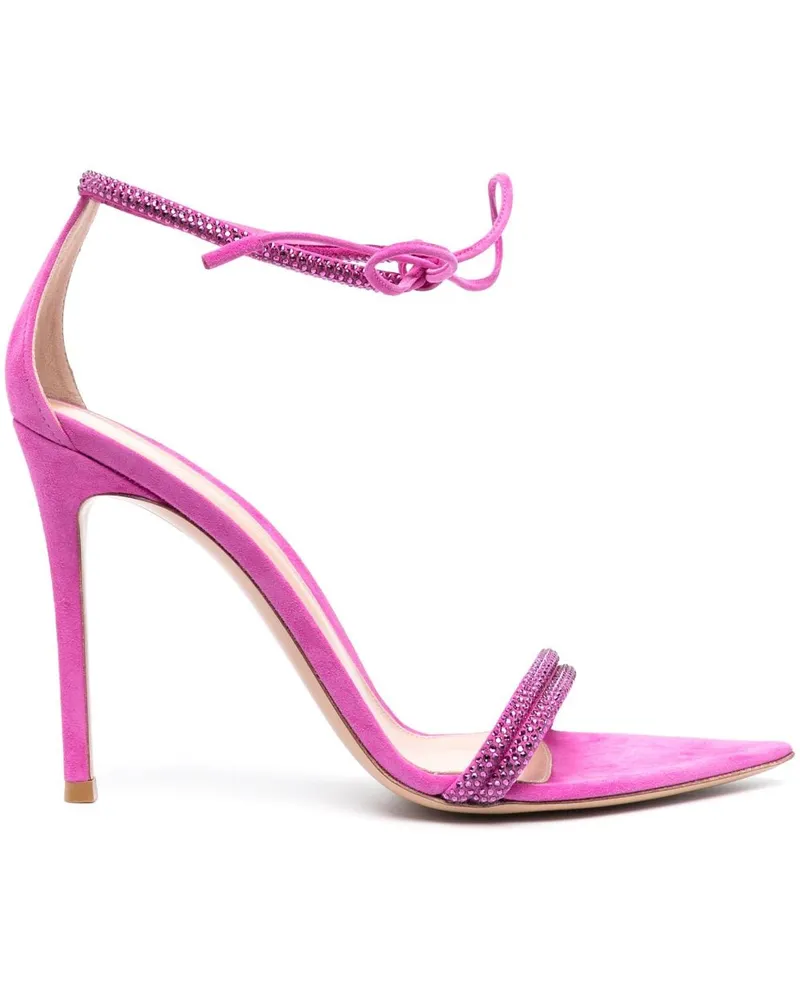 Gianvito Rossi Montecarlo Sandalen mit Kristallen - Rosa Rosa