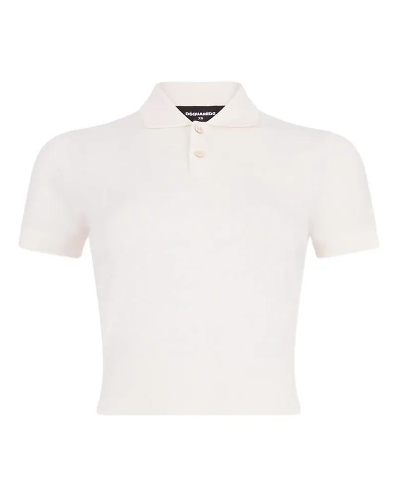 Dsquared2 Poloshirt mit kurzen Ärmeln - Weiß Weiß