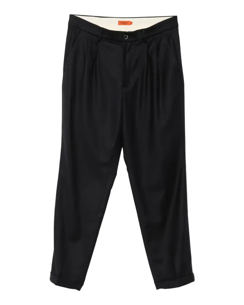 BARENA Hose mit Bundfalten - Blau Blau
