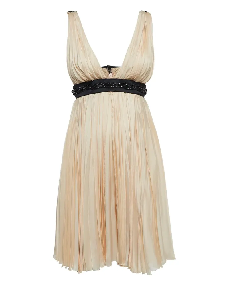 Dsquared2 Seidenkleid mit Falten - Nude Nude
