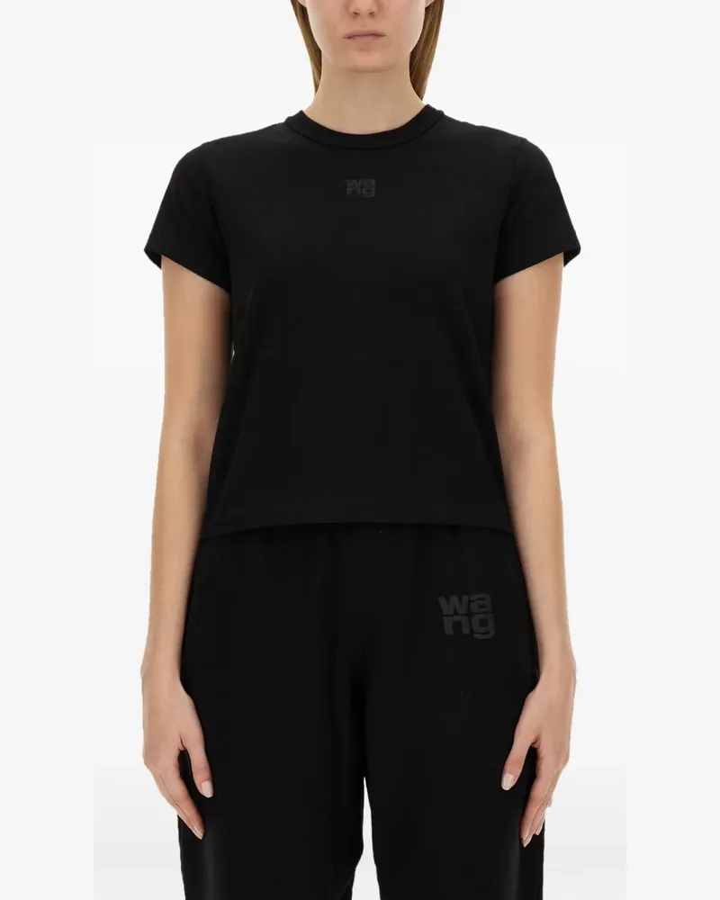 Alexander Wang logo-print cotton T-shirt - Schwarz Schwarz