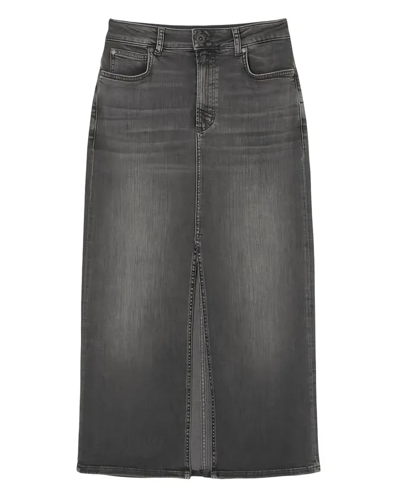 Marc O'Polo Jeansrock mit Schlitz - Grau Grau