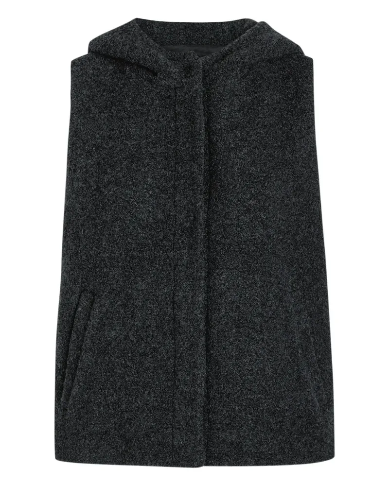 Eileen Fisher hooded gilet - Grau Grau